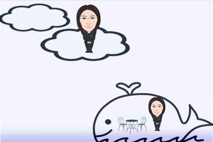 雲の上.gif